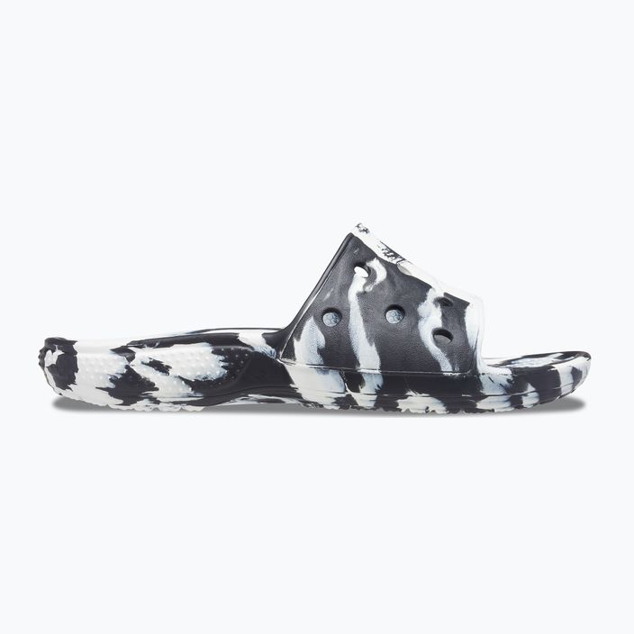 Crocs Classic Crocs Marbled Slide infradito bianco/nero 9