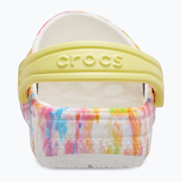Crocs Classic Tie-Dye Graphic Clog T arancio zing/multi infradito per bambini 14