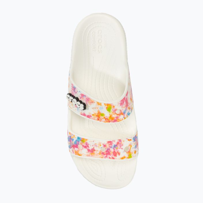 Crocs Classic Crocs Tie-Dye Graphic Sandal infradito multi/bianco 5