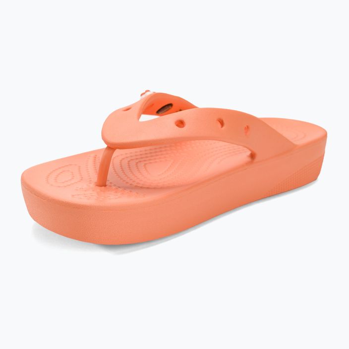 Infradito Crocs Classic Platform papaya da donna 7