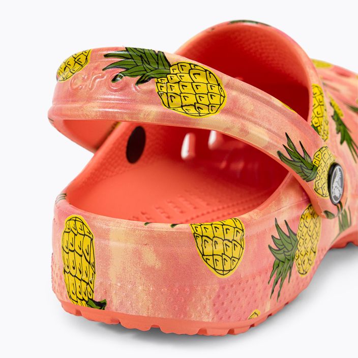 Crocs Classic Retro Resort Clog papaya/multi infradito 10