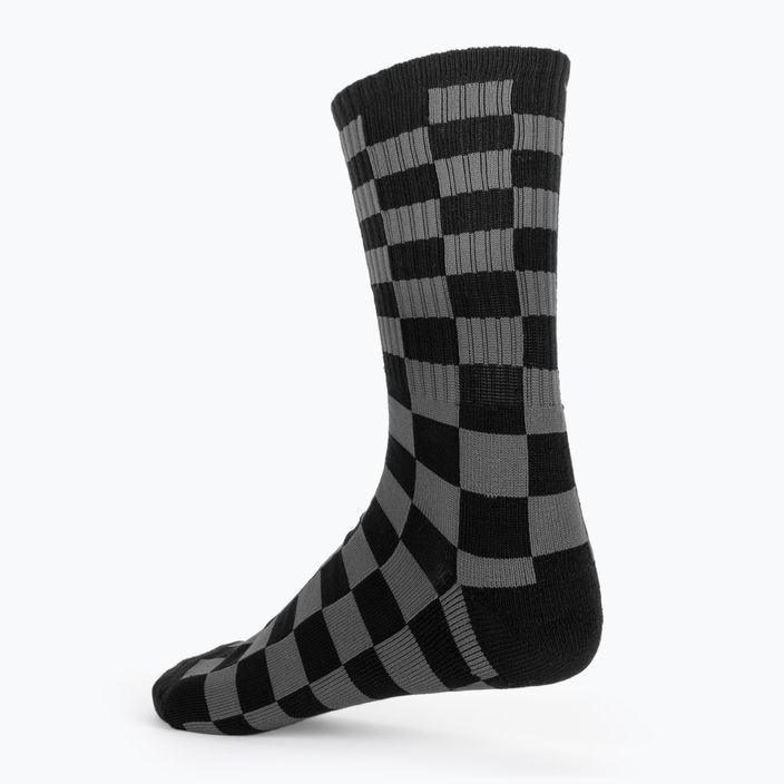 Vans Checkeboard Crew II calzini da uomo nero/carbone 2