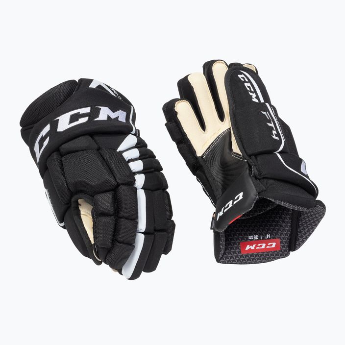 Guanti da hockey CCM JetSpeed FT4 SR nero/bianco