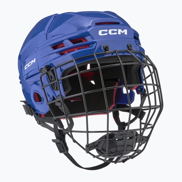 Casco da hockey CCM Tacks 70 Combo royal