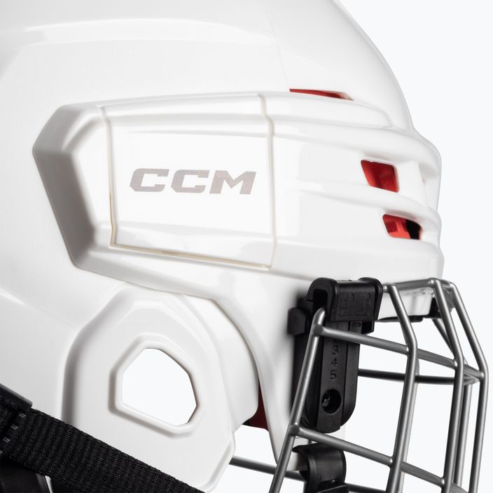 Casco da hockey per bambini CCM Tacks 70 Combo bianco 7