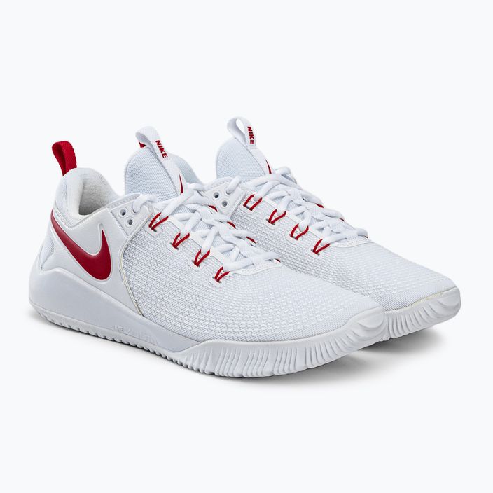 Scarpe da pallavolo uomo Nike Air Zoom Hyperace 2 bianco/rosso 4
