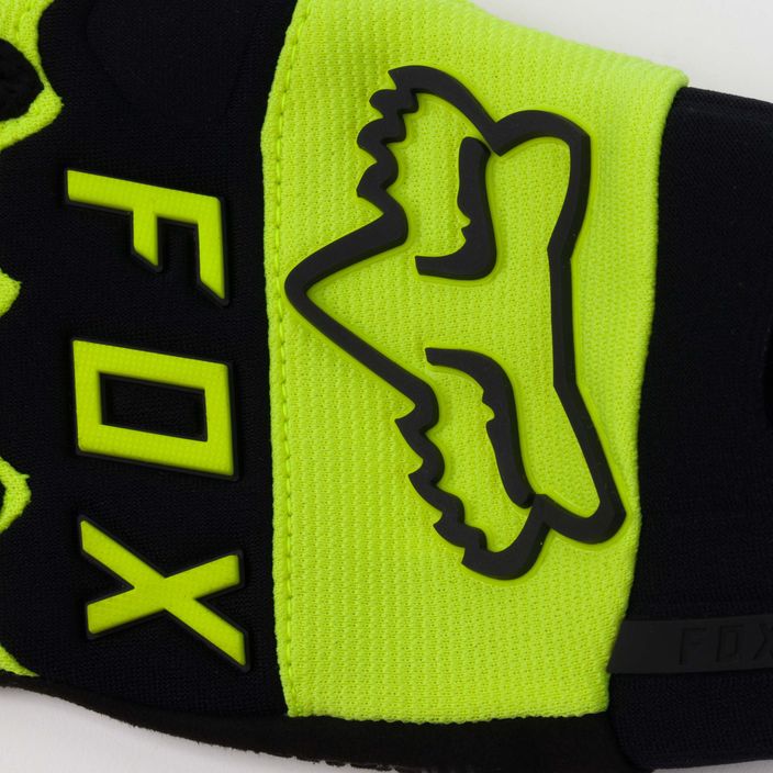 Guanti da ciclismo da uomo Fox Racing Dirtpaw giallo fluorescente 5