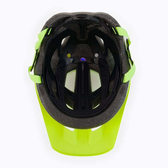 Fox Racing Mainframe Trvrs casco da bici giallo 5