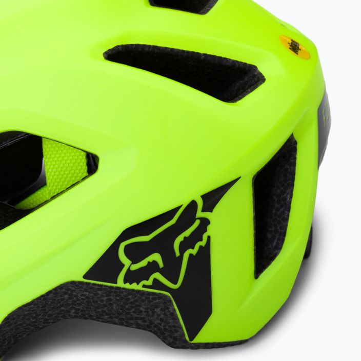 Fox Racing Mainframe Jr casco da bici per bambini giallo 7