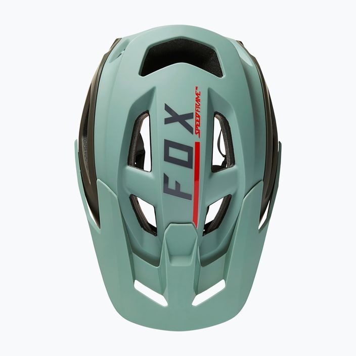 Fox Racing Speedframe Pro Blocked casco da bici in eucalipto 11