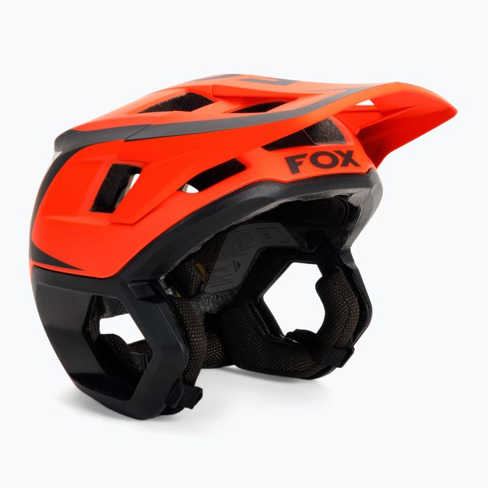 Casco da bici Fox Racing Dropframe Pro Dvide arancione