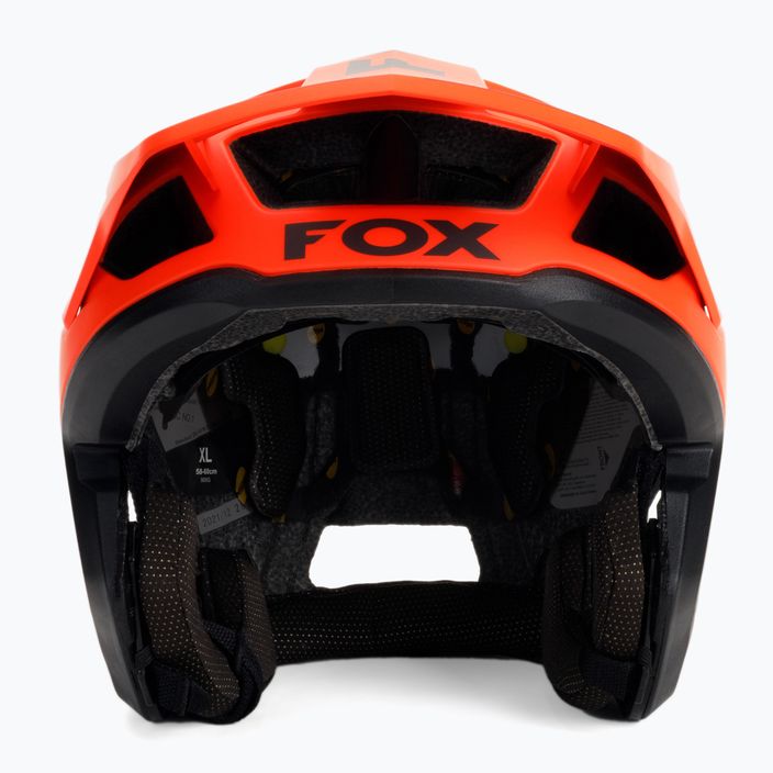 Casco da bici Fox Racing Dropframe Pro Dvide arancione 2