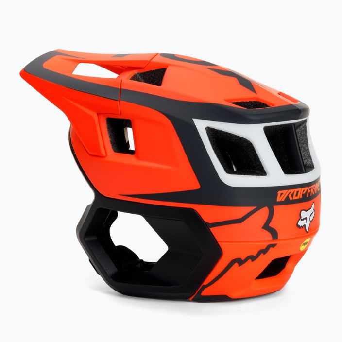 Casco da bici Fox Racing Dropframe Pro Dvide arancione 4