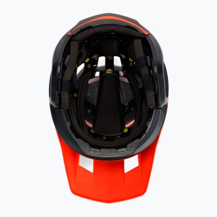Casco da bici Fox Racing Dropframe Pro Dvide arancione 5
