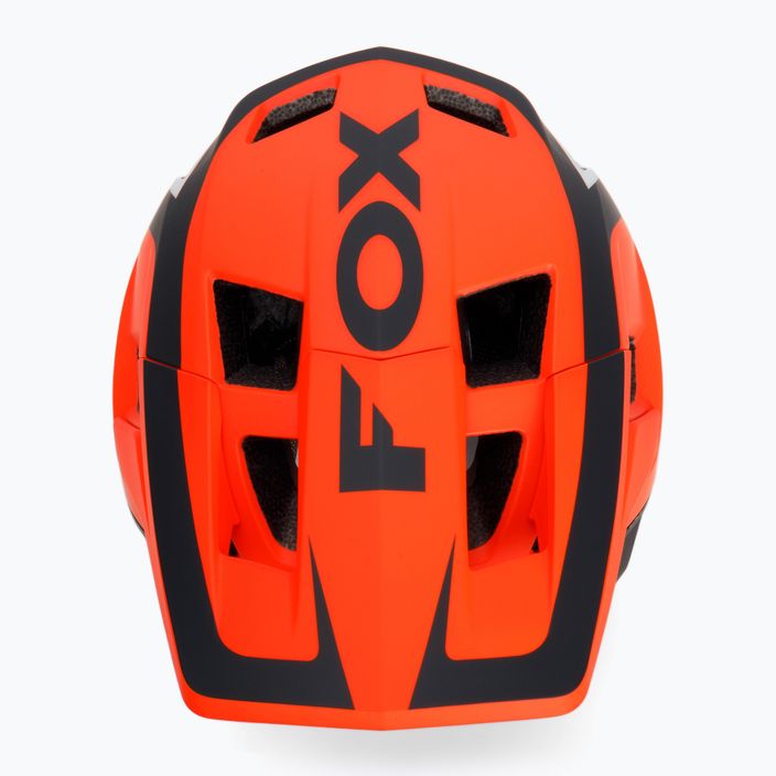 Casco da bici Fox Racing Dropframe Pro Dvide arancione 6
