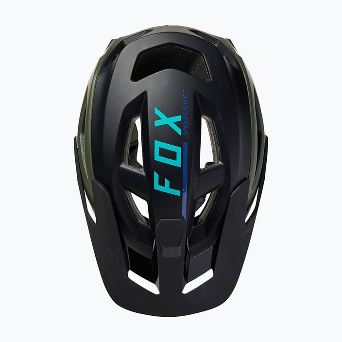 Fox Racing Speedframe Pro Blocked casco da bici dell'esercito 9