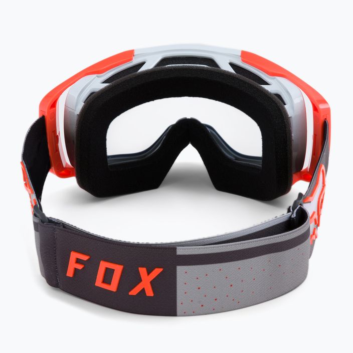 Occhiali da ciclismo Fox Racing Airspace Vizen arancione fluo 3
