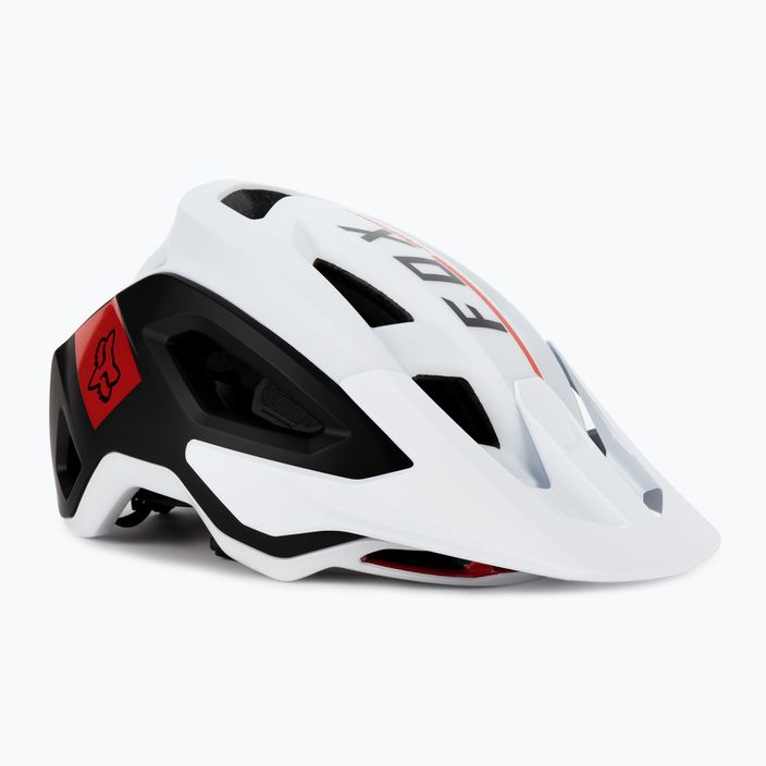 Fox Racing Speedframe Pro Blocked casco da bici bianco/nero