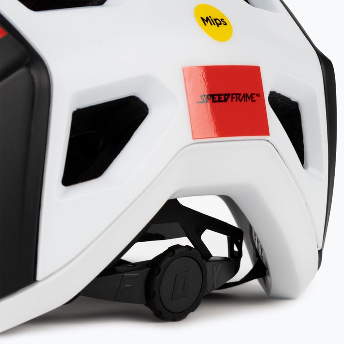Fox Racing Speedframe Pro Blocked casco da bici bianco/nero 8