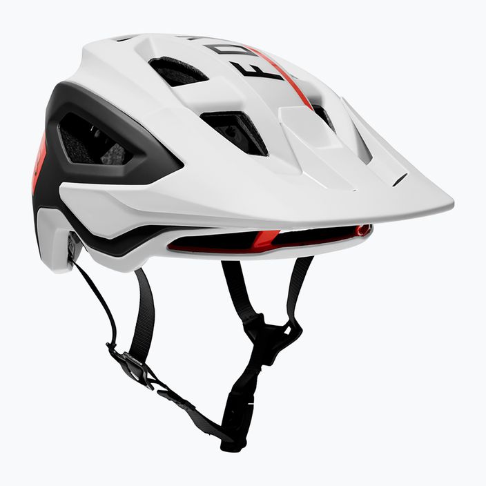 Fox Racing Speedframe Pro Blocked casco da bici bianco/nero 9