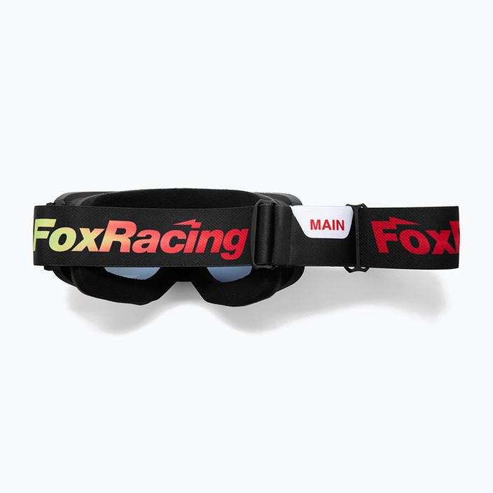 Fox Racing Main Statk+ nero/rosso/fumo occhiali da ciclismo 9