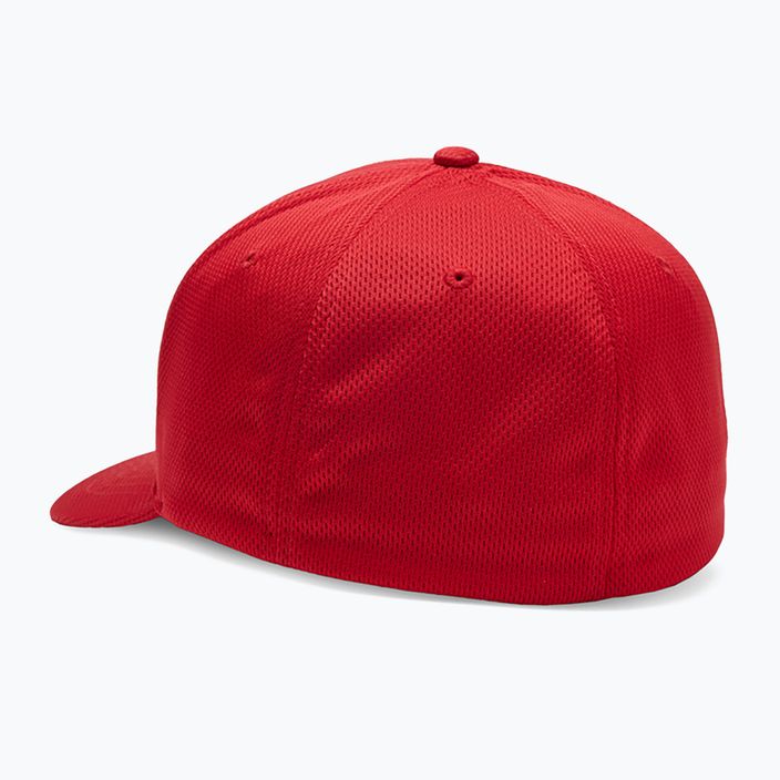 Cappello Fox Racing Fox Head Tech Flexfit da uomo rosso fuoco 2