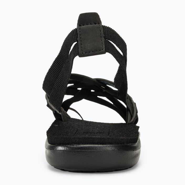 Teva Voya Strappy Leather sandali da donna nero 6