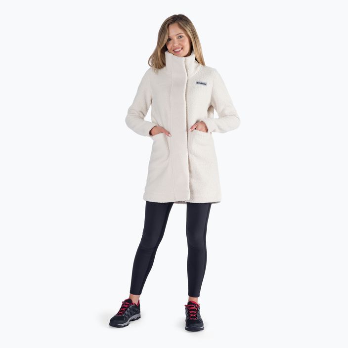 Columbia Panorama Donna Cappotto in pile a gesso lungo 6