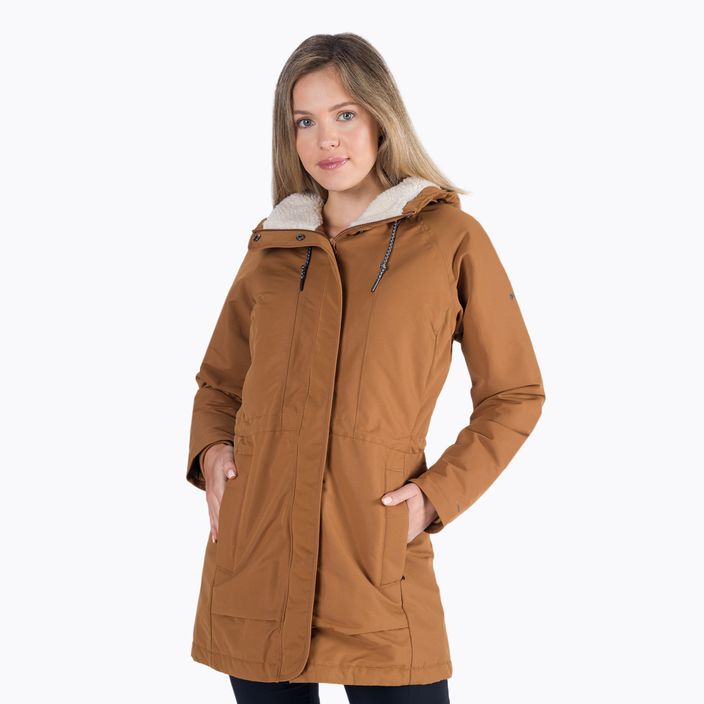 Giacca invernale Columbia South Canyon Sherpa Lined camel brown da donna