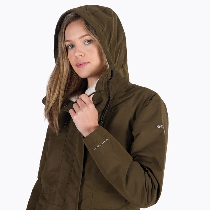 Columbia giacca invernale donna South Canyon Sherpa Foderato verde oliva 5