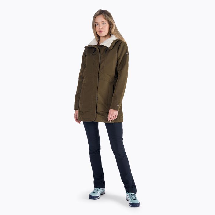 Columbia giacca invernale donna South Canyon Sherpa Foderato verde oliva 7