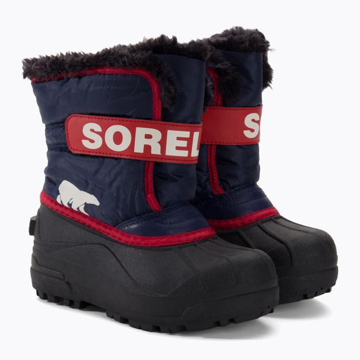 Sorel Snow Commander junior stivali da neve notturno/rosso vela 4