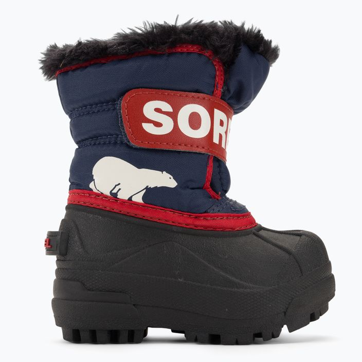 Sorel Snow Commander, stivali da neve per bambini, colore notturno/rosso vela 2