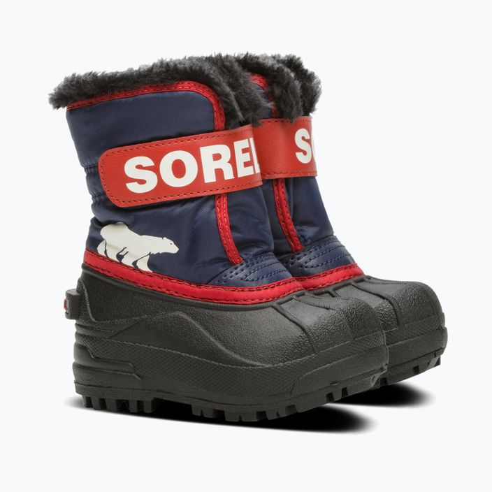 Sorel Snow Commander, stivali da neve per bambini, colore notturno/rosso vela 9