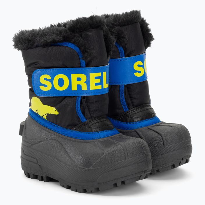 Sorel Snow Commander, stivali da neve per bambini, nero/super blu 4