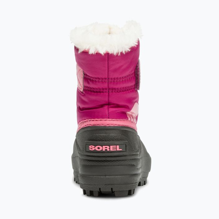 Sorel Snow Commander, stivali da neve per bambini, rosa tropicale e arancio scuro 10