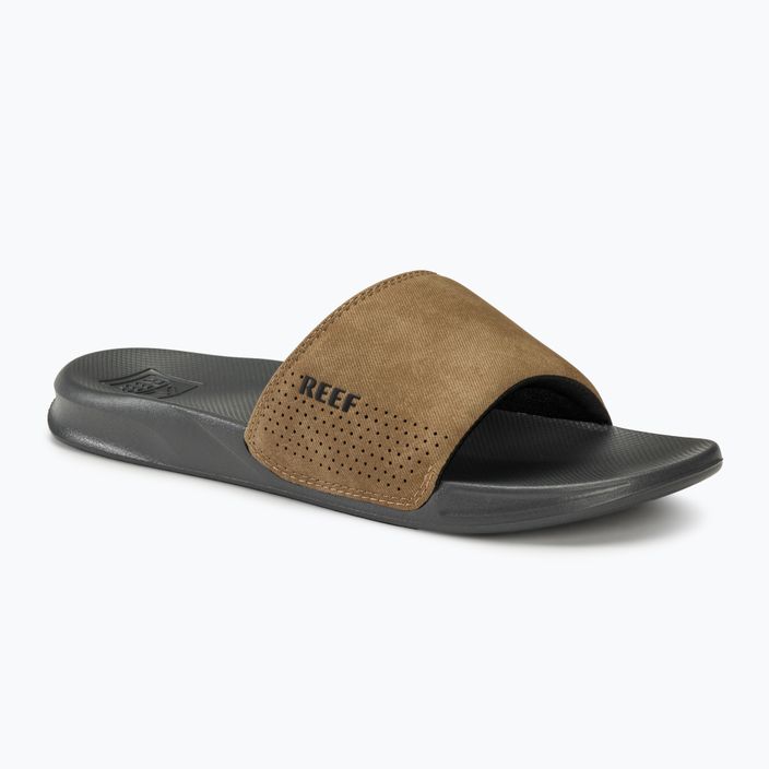 Ciabatte REEF One Slide grigio/tan da uomo