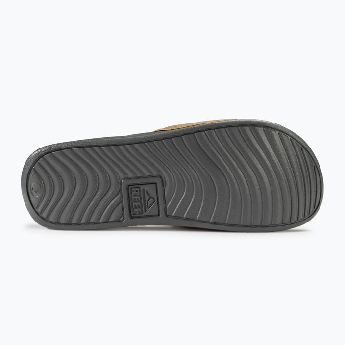 Ciabatte REEF One Slide grigio/tan da uomo 4