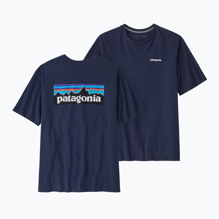 Maglietta da trekking Patagonia P-6 Logo Responsibili-Tee classic navy da uomo 4