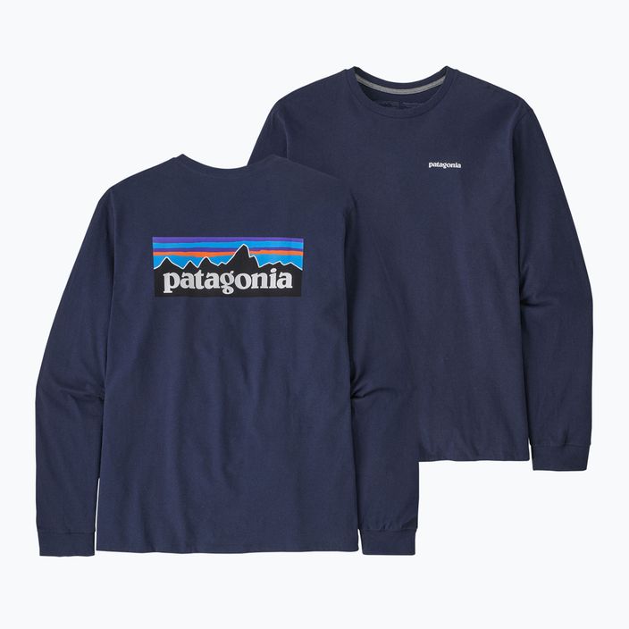 Patagonia P-6 Logo Responsibili classic navy trekking longsleeve da uomo 3