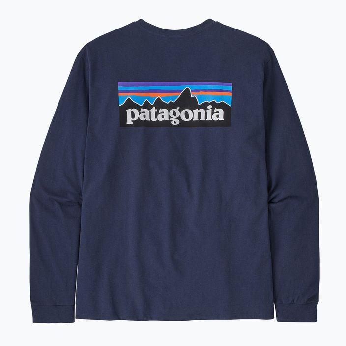 Patagonia P-6 Logo Responsibili classic navy trekking longsleeve da uomo 5