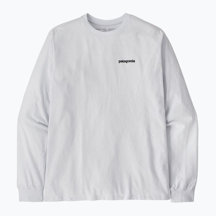 Patagonia P-6 Logo Responsibili Longsleeve uomo bianco 3