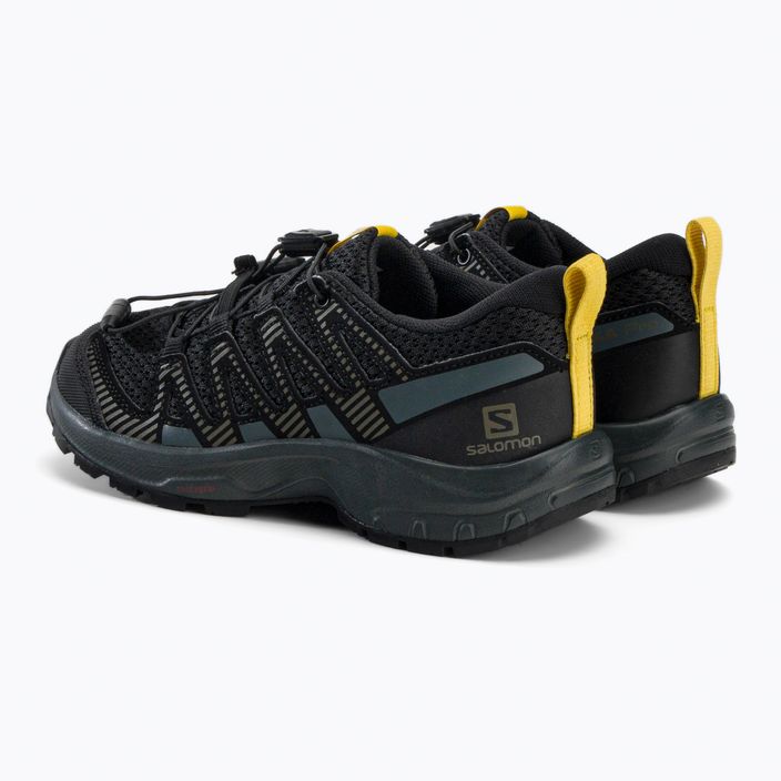 Salomon XA Pro V8 chic/sulphur scarpe da corsa per bambini 3