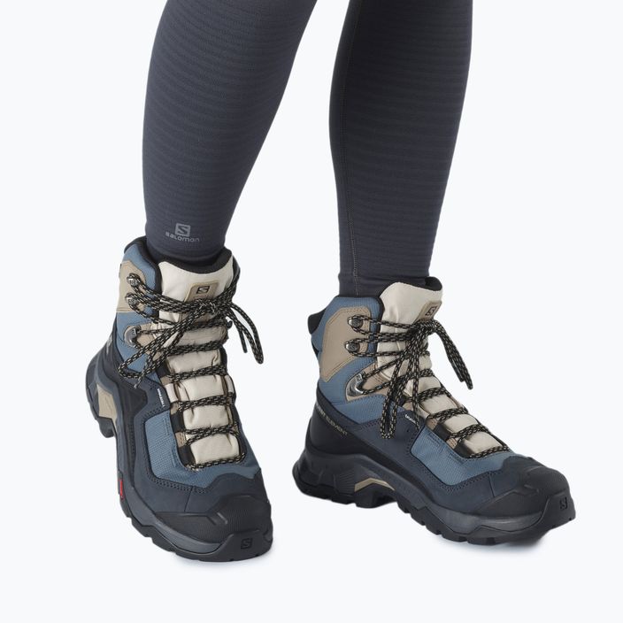 Salomon Quest Element GTX scarpe da trekking da donna ebano/giornate piovose/meteo tempestose 15