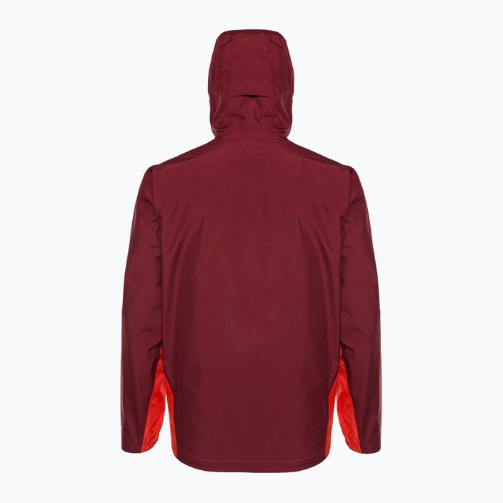 Salomon Outline GTX 2.5L giacca antipioggia da uomo rosso fuoco/caber. 2