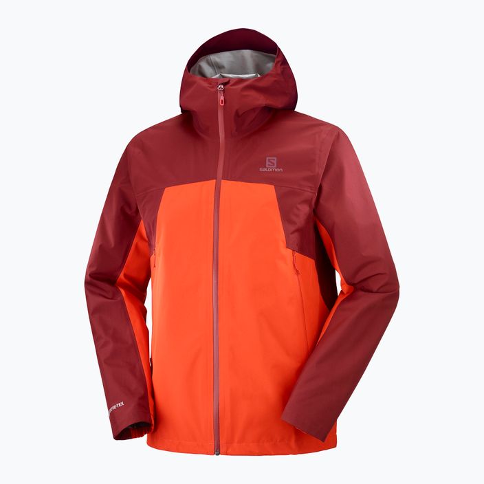 Salomon Outline GTX 2.5L giacca antipioggia da uomo rosso fuoco/caber. 4