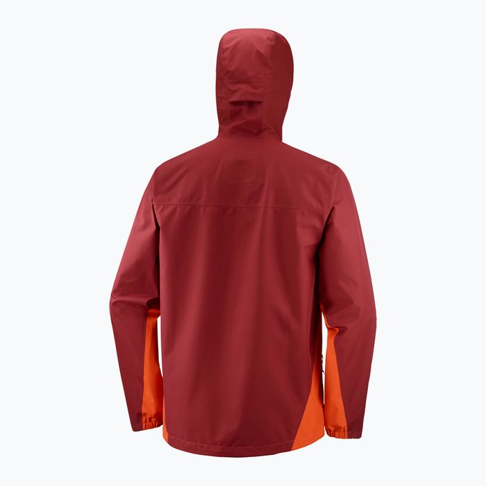 Salomon Outline GTX 2.5L giacca antipioggia da uomo rosso fuoco/caber. 5