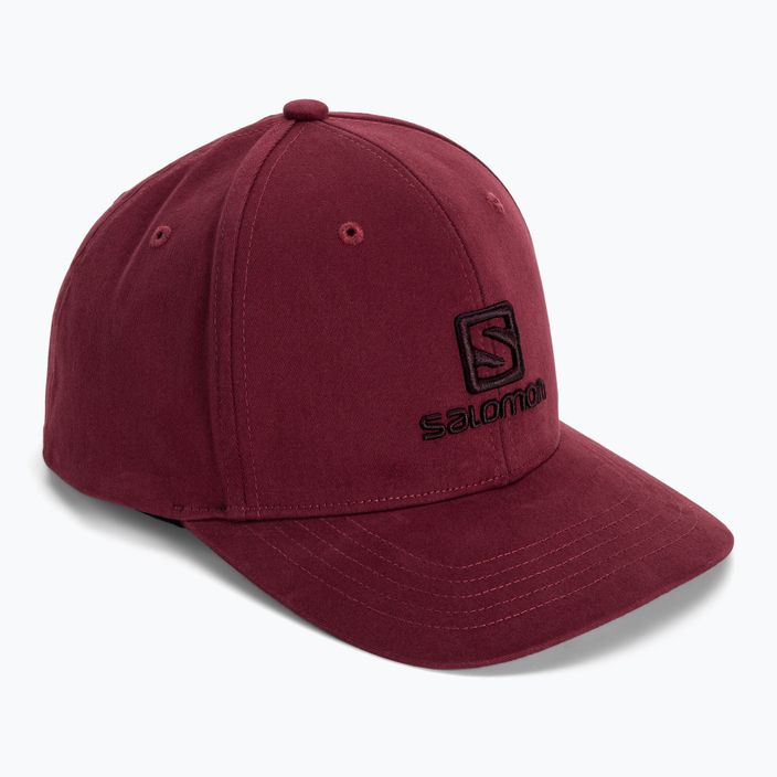 Cappello da baseball Salomon Logo cabernet
