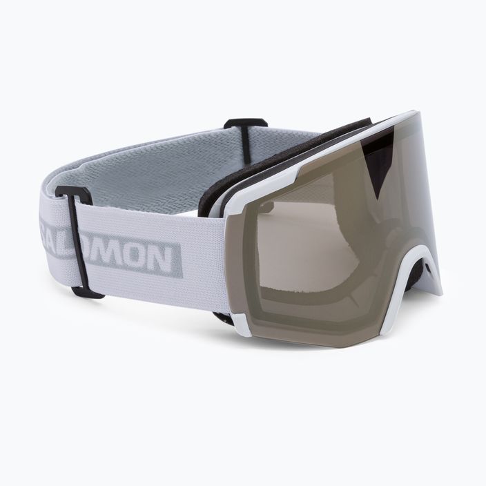Salomon S/View occhiali da sci bianco/oro flash
