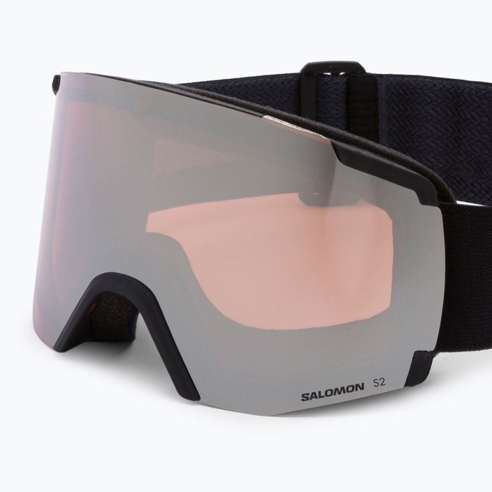 Salomon S/View occhiali da sci nero/flash tonic arancione 5